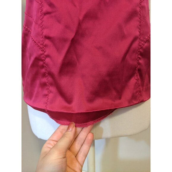 Vintage Y2K Dynamite Halter Top Magenta Corset Satin Party Strapless Pink Sz 5 - Picture 6 of 11